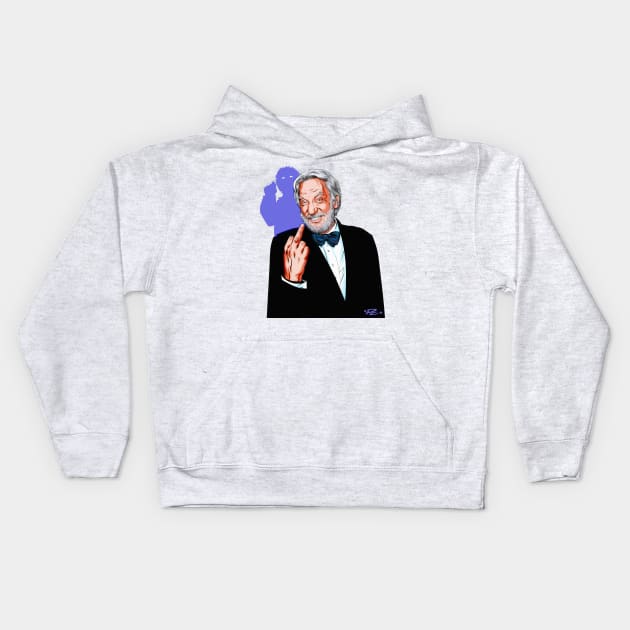 Donald Sutherland - An illustration by Paul Cemmick Kids Hoodie by PLAYDIGITAL2020